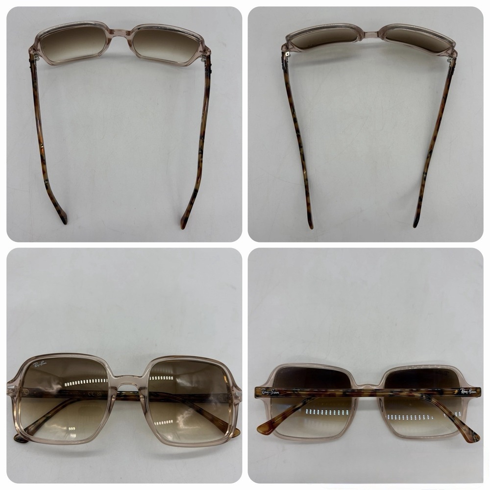 Ray Ban Womens Sunglasses RB 1973 1281/51 Square II 53-20-140 Grandiant Brown - Picture 4 of 15